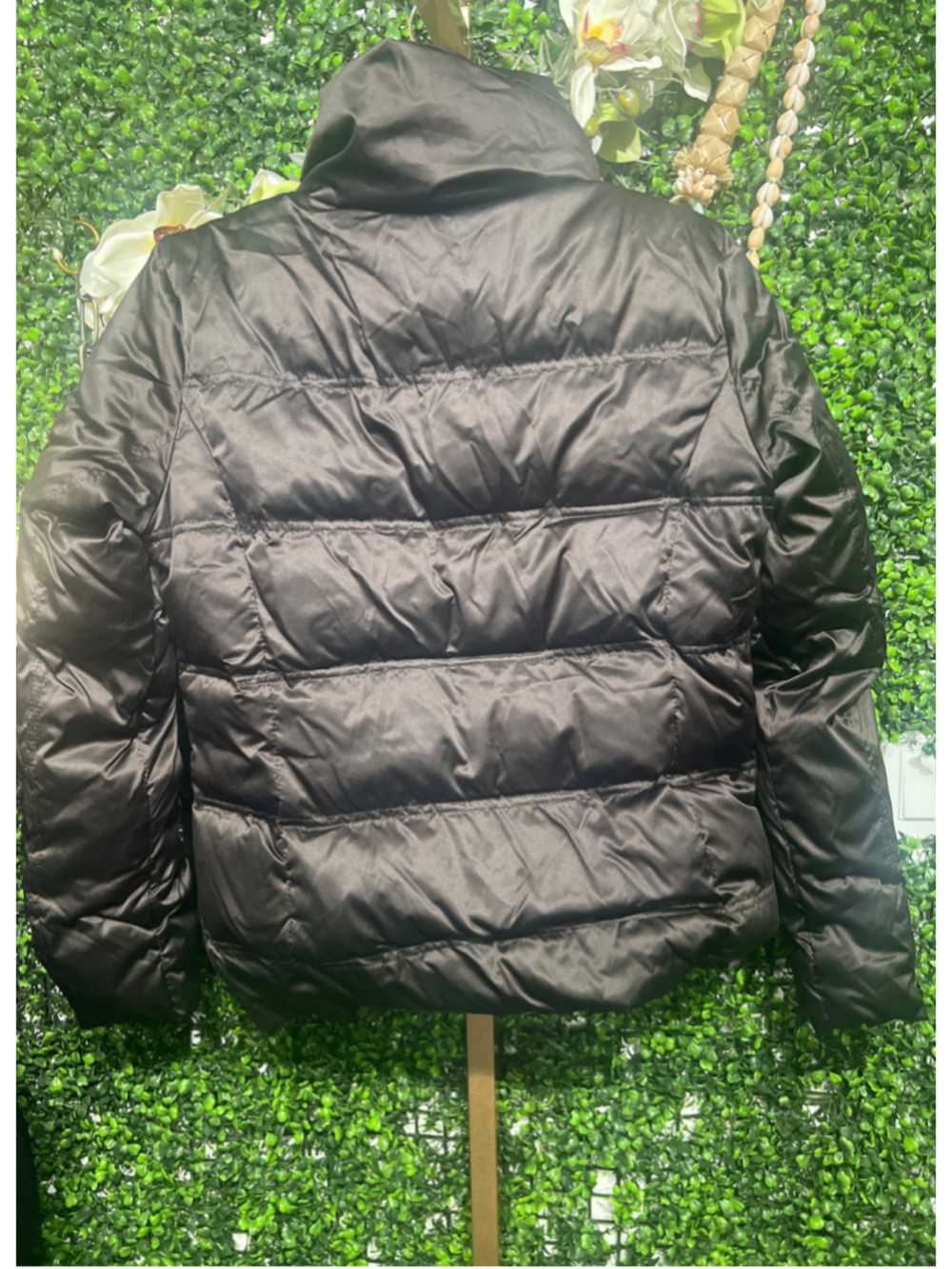 Mens Andrew Marc New York Asymmetrical Full Zip Puffer Down Jacket Size M Brown - Picture 12 of 12
